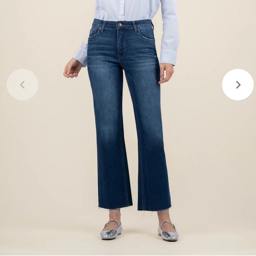 KUT from The Kloth Women's Blue Flared Jeans